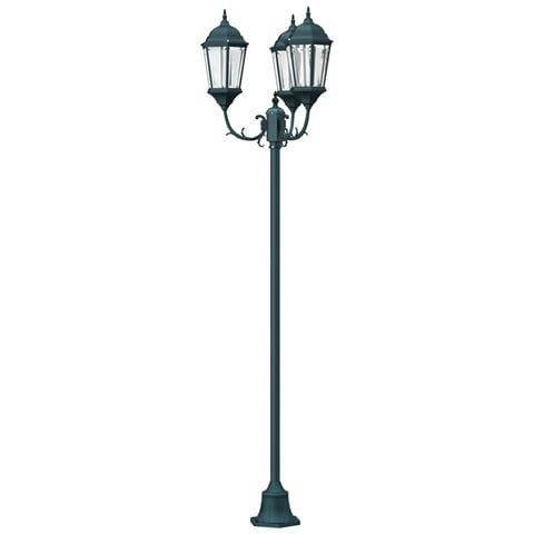 Palo per Giardino  con 3 Lampade E27 Verde 220 cm Alluminio - Foto 8