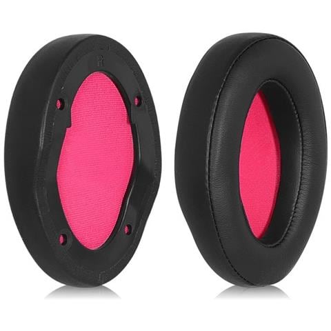 Cuscinetti Auricolari Di Ricambio Per Cuffie Asus Rog Strix Go 2.4 - Nero E Rosa - Foto 3