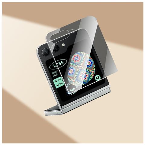 Pellicola Protettiva In Vetro Temperato Per Schermo Esterno Samsung Galaxy Z Flip7 (copertura Completa, Trasparente E Anti-spia) - Foto 3