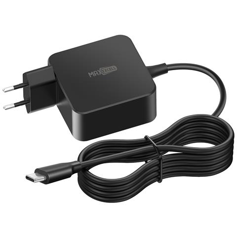 Caricatore Da Parete Per Laptop / Macbook Usb-c 65w Con Cavo Di Ricarica Rapida, Nero - Foto 1