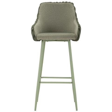 Set Di 2 Sgabelli Alti Mf882 - Verde - Poliestere - 52x46x111 Cm - Foto 2