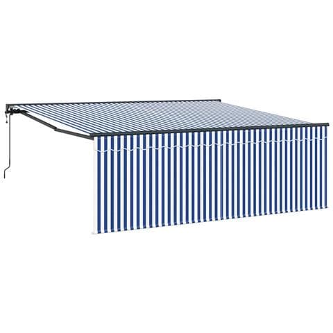 Tenda Retrattile Blu e antracite 400 × 300 cm - Foto 1