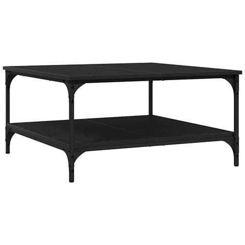 Tavolino da salotto Rovere nero 80 x 80 x 40 cm - Foto 1