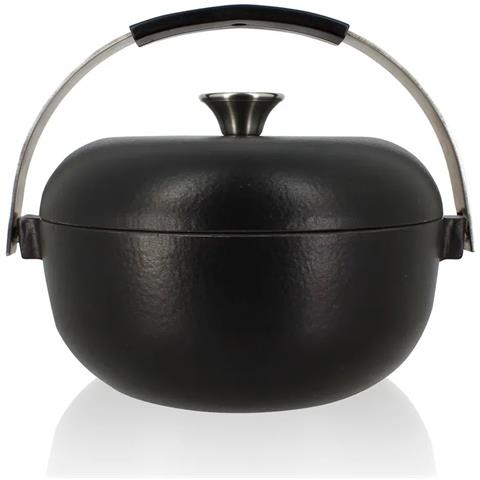 Casseruola Rotonda In Ghisa Smaltata, 24 Cm, Nera - 7930205 - Foto 1