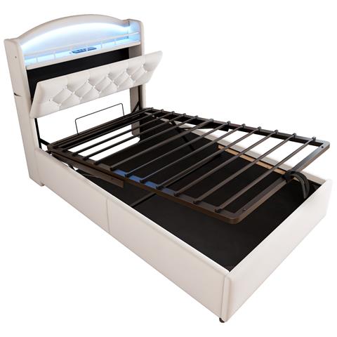 Letto Bambini Con Decorazioni A Rombo E Luci Colorate - Foto 2