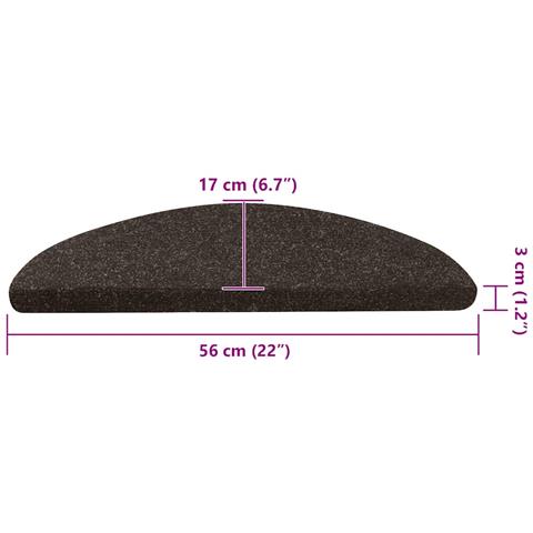 Tappetini Autoadesivi per Scale 30 pz Antracite 56x17x3 cm - Foto 9
