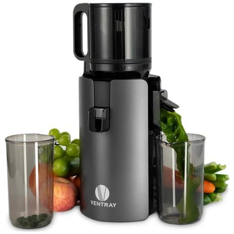 Estrattore di Succo a Freddo, Estrattore Lento a Bocca Larga da 120mm, Sistema a Doppia Filtrazione per Alta Resa di Succo, Senza BPA, 250W, Capacità 1.2L - Nero - Foto 7