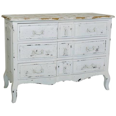 Cassettiera In Legno Laccato Bianco 120x51x84h - Foto 1