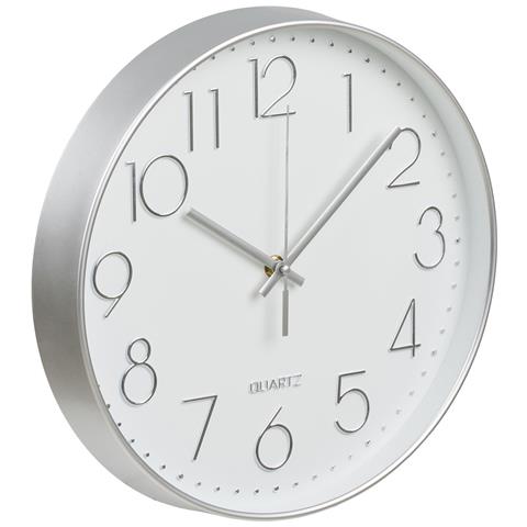 Orologio Da Parete Lalibela Argento Con Movimento Silenzioso Ø30 Cm - Foto 2