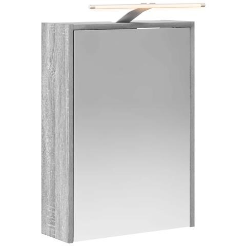 Mobiletto per specchio da bagno Grigio Sonoma 43 x 16 x 62.5 cm - Foto 1