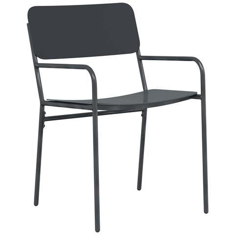 Set Mobili da Esterno 7 pz Antracite Acciaio - Foto 2