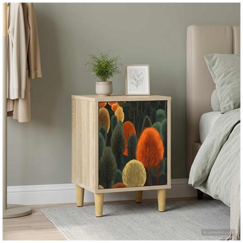 Armadio da Notte ZAANDAM Rovere Sonoma 36 x 33 x 50 cm - Foto 2