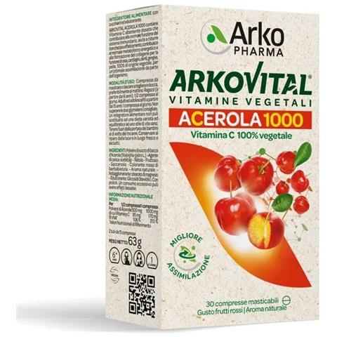 Arkovital Acerola 1000 30 Compresse Masticabili - Foto 1