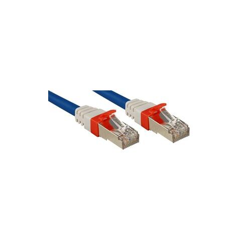 Cavo di Rete Patch Cat. 6 (A) SSTP - S / FTP PIMF 10 GBit privo di alogeni, blu, 0,3m - Foto 1