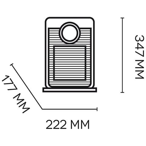 BEAT Termoventilatore con Resistenza Ceramica Potenza 2000 Watt Termostato Base Oscillante Colore Nero - Foto 7