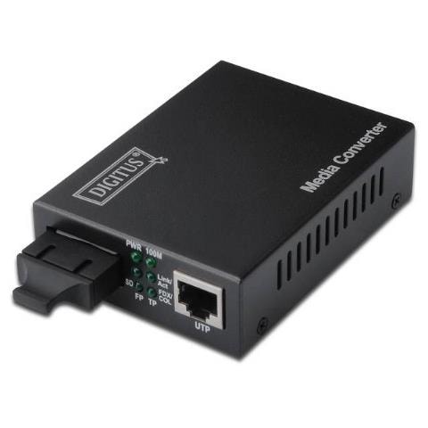 Convertitore 10/100 Media Converter Rj45 - Fibra Ottica Sc - Foto 1