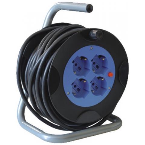 AVVOLGICAVO Elettrico CIVILE 15 metri MAURER con 4 SCHUKO Sezione cavo 3x1,5 mm - Foto 2