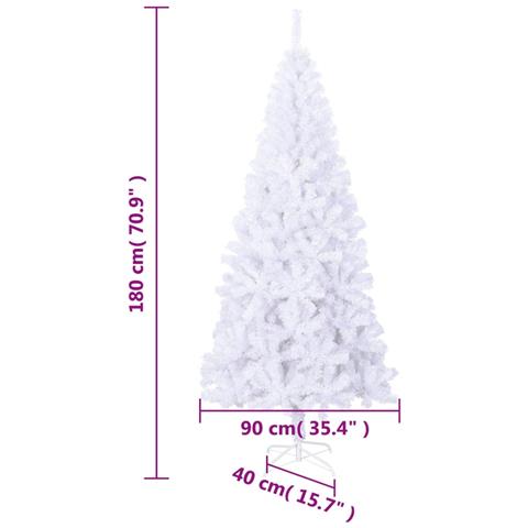 Albero di Natale Artificiale con Supporto 180 cm 620 Rami - Foto 6