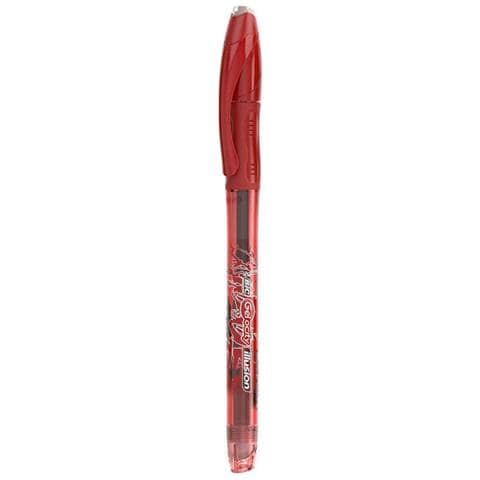 1 Penna A Gel Bic Gel-ocity Illusion Cancellabile Punta 0,7 Mm Inchiostro Rossa - Foto 1