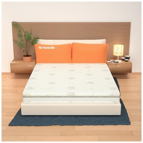 Materasso Matrimoniale 160x195, alto 26 cm - Memory, Gel Relaxa, Sfoderabile, Rivestimento Aloe Vera | Prime - Foto 5