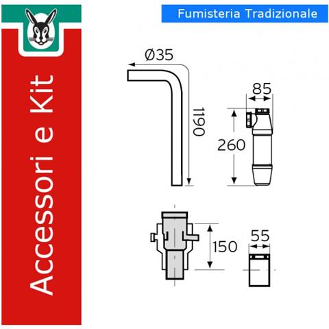 0020045709 Kit Adattatore 80/125 Con Raccolta Condensa - Foto 1