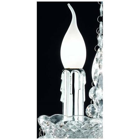 Lampadario Classico Realitytrio Vetro Acrilico 9 Luci 61cm Trasparente - Foto 13