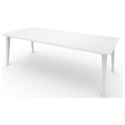Tavolo Serie Lima In Resina Estensibile 160x98x74h - Bianco - Foto 1
