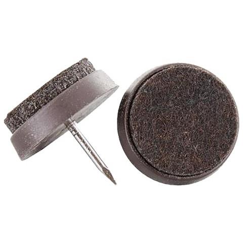 Scivoli Per Mobili Con Feltrino - Mm 24 - Colore Marrone - Foto 1