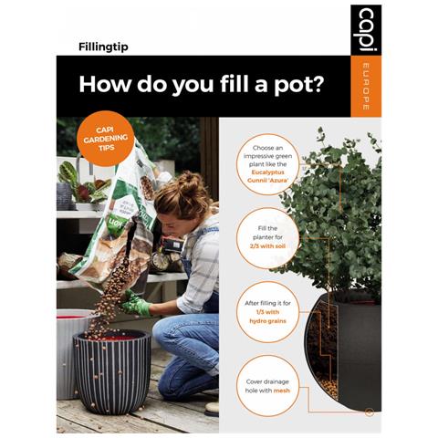 Vaso Nature Rib Elegante Basso 46x58 cm Antracite KOFZ783 - Foto 10