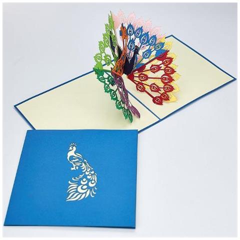 Biglietto D'auguri ''pavone'' - Foto 1