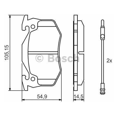 Kit Pastiglie Freno Bp682 0.986.466.346 - Foto 3