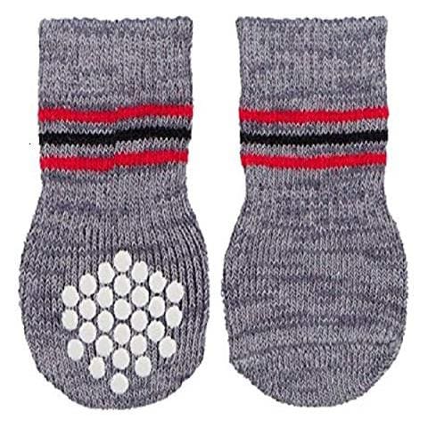Anti-slip Dog Socks, M-l, Grigio - Foto 3