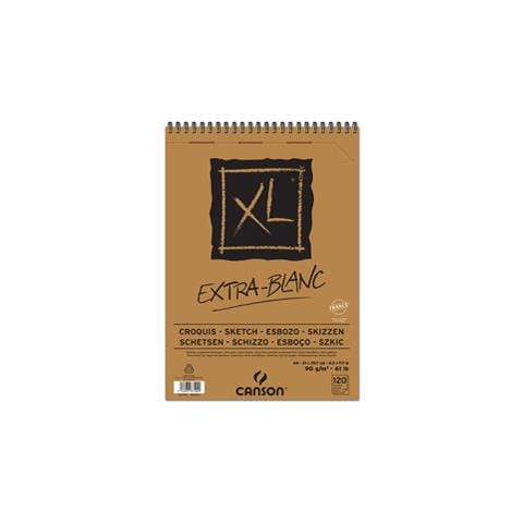 Album Spiralato Lato Corto Xl Extra White A4 120 Fg. 90 Gr Canson - Foto 1