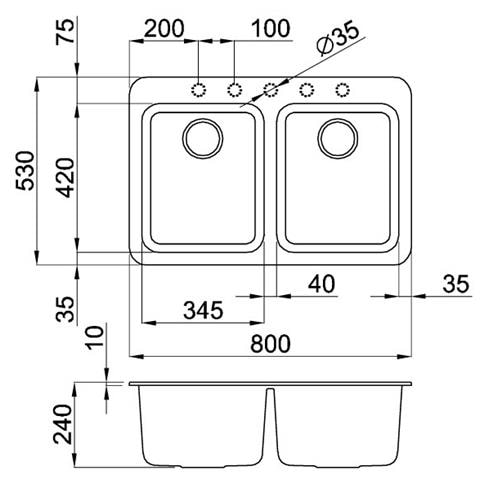 Lav. Fox Gra. 2v 80x53 B. Antico - Foto 2