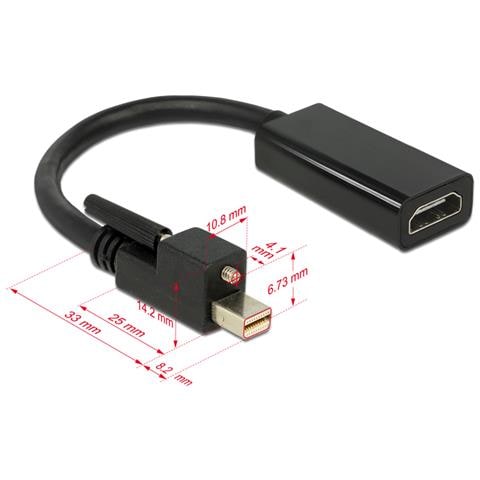 62640 0.25m Mini DisplayPort HDMI Nero cavo e adattatore video - Foto 2
