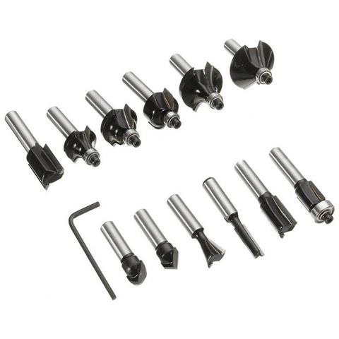 12 Frese Pantografo Decorazioni Legno Fresa Taglio Scanalatura 8 Mm - Foto 2