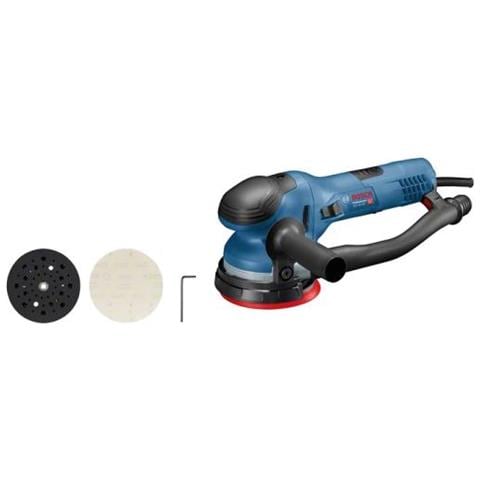 Bosch Get 55-125 Professional Levigatrice Orbitale Casuale 7800 Giri /min 15600 Opm Nero, Blu 550 W - Foto 1