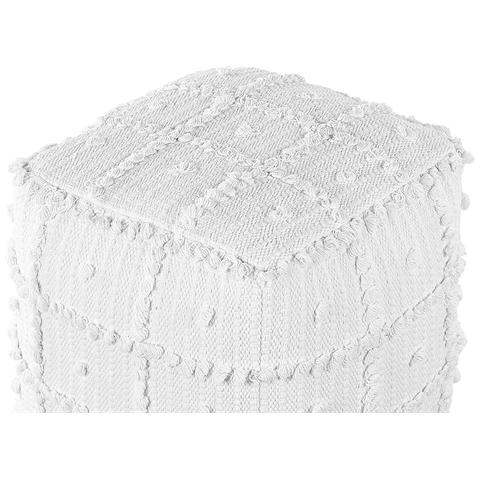 Pouf Harnai Cotone Bianco - Foto 5