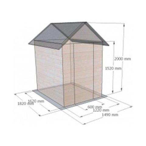 Garden Wooden Cottage A Pannelli In Legno Di Abete Da Giardino Esterno Val Badia - Foto 5