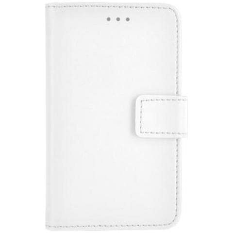 Custodia Universale Taglia Xs Folio Wallet Con Portacarte E Linguetta, Bianco - Foto 1