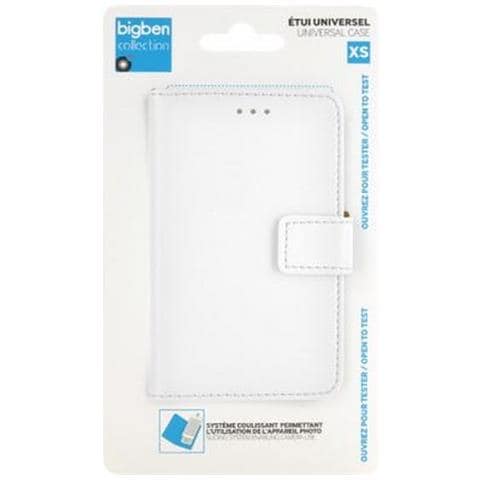 Custodia Universale Taglia Xs Folio Wallet Con Portacarte E Linguetta, Bianco - Foto 4