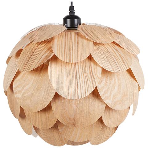 Lampadario Bampur Legno Di Bambù Naturale - Foto 2