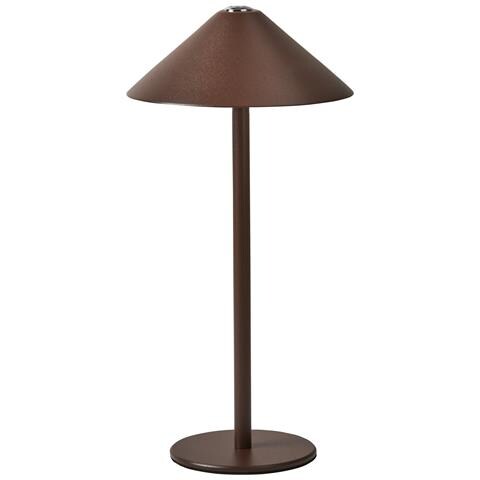 Lampada Da Tavolo Senza Fili A Led Francoli Con Dimmer Metallo Marrone - Foto 6