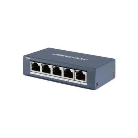 SWITCH 5 Gigabit RJ45 ports, Desktop Steel Case Unmanaged Switch - DS-3E0505-O - Foto 1