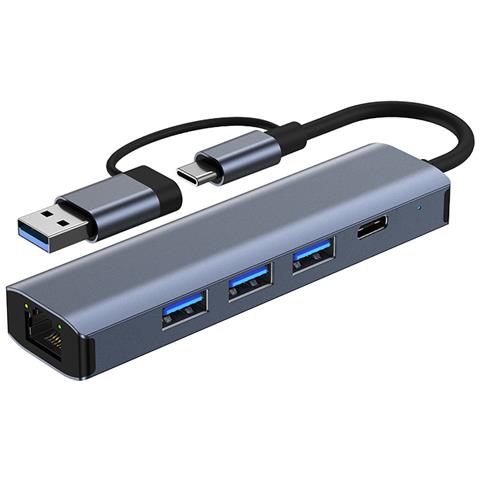 Docking Station Multifunzionale 5 In 1 Con Gigabit Ethernet - Foto 1