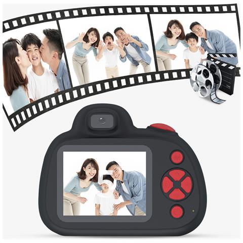 Camera Digitale D6s Da 48mpx Per Foto E Video Hd Per Bambini. Schermo Da 2,4. Messa A Fuoco Manuale E Automatica. Flash, Fotocamera Secondaria. - Foto 2