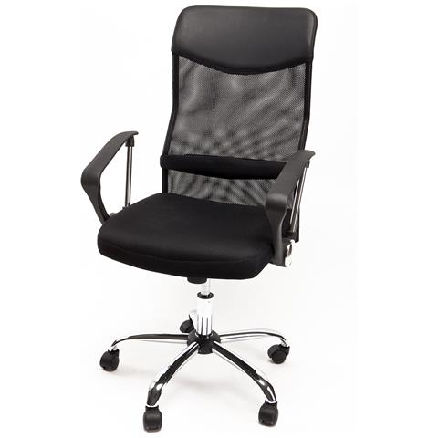 Poltrona Ergonomica Operativa Da Ufficio In Mesh Ed Ecopelle Modello Matrix - Foto 1