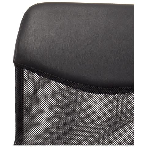 Poltrona Ergonomica Operativa Da Ufficio In Mesh Ed Ecopelle Modello Matrix - Foto 4