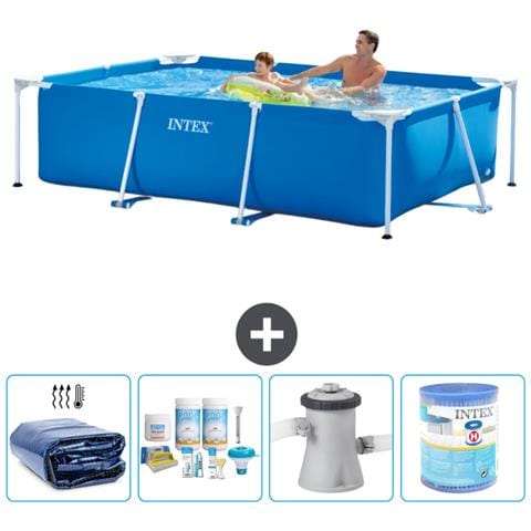 Piscina Fuori Terra - Rettangolo - 260x160x65 Cm - Blu - Include Accessori Coordinati A68 - Foto 1