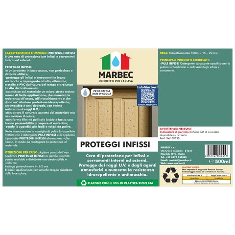 Marbec Proteggi Infissi 500ml Cera Per Infissi Esterni Marbec – Protezione Anti-macchia, Anti-degrado, Ravvivante Naturale Per Serramenti – Uso Interno Ed Esterno - Foto 3